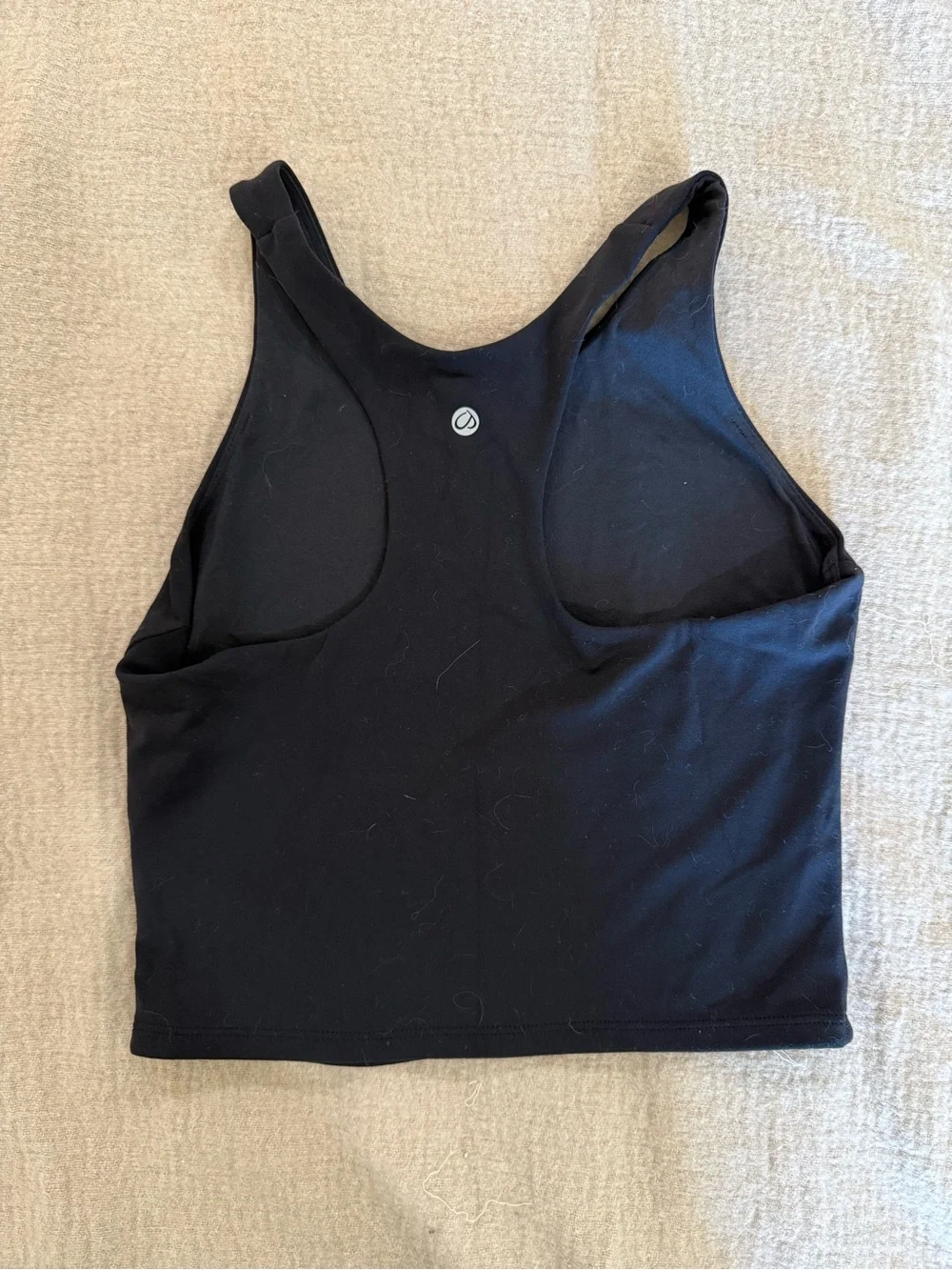 CRZ YOGA Black Racerback Tank Top